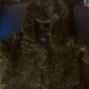 Authentic baby Gap cheetah print faux fur